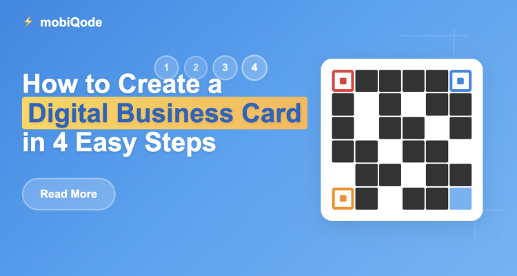 mobiQode guide on how to create a digital business card