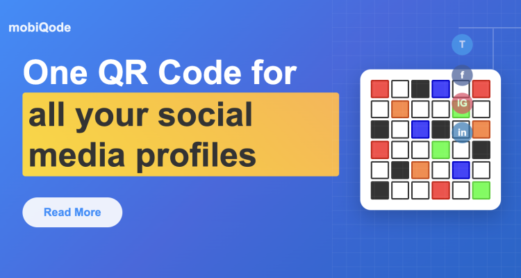 mobiqode blog on one line link for all social media profiles