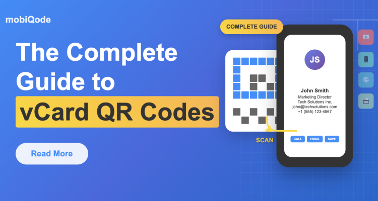 mobiQode guide on vcard QR Codes