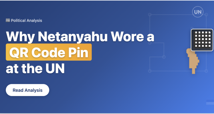 mobiQode guide on why Netyanhu wore a QR code