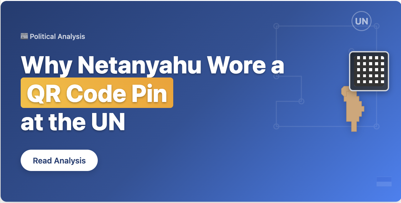 mobiQode guide on why Netyanhu wore a QR code