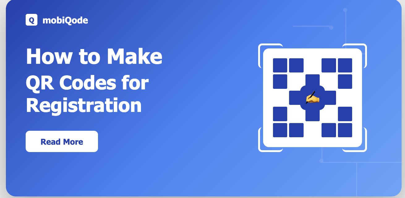 How to make QR codes for Registration